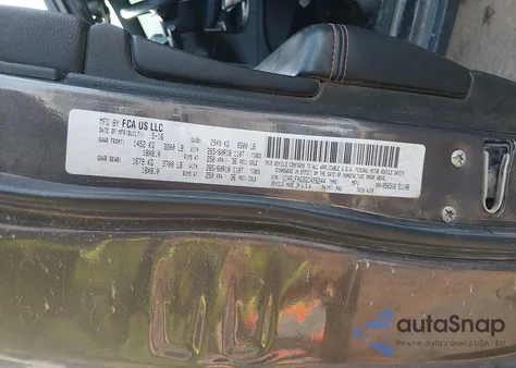 2016 Jeep Grand Cherokee 75Th Anniversary z USA, uszkodzony, nr VIN 1C4RJFAG3GC426244